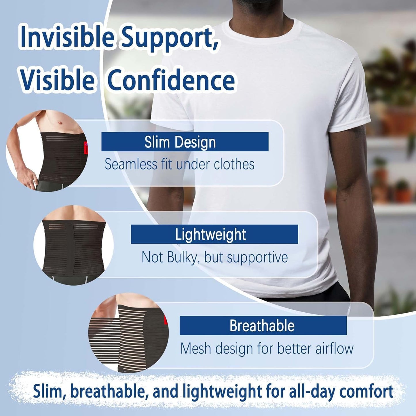 Abdominal Binder for Post Surgery: Postpartum Recovery, Abdomen Hernia Support Belt for Women and Men Brand: Autagpen